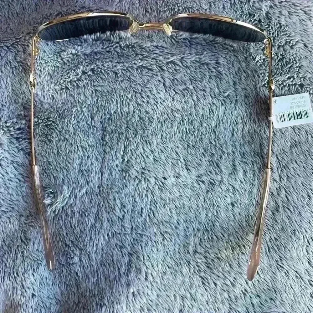 Kate Spade New York Joshelle 60mm Aviator Sunglasses in Gold/ Nude/Green NWT